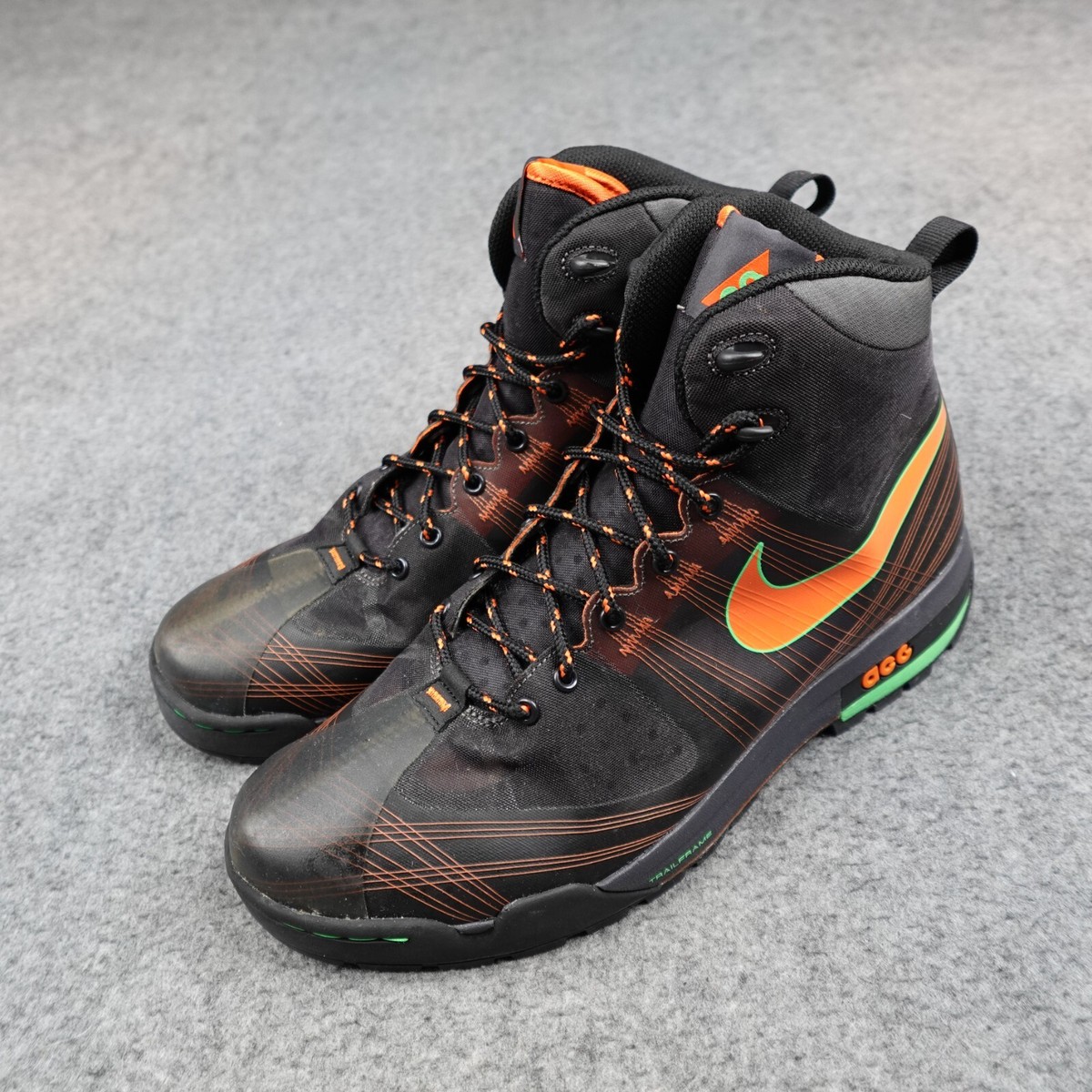 Nike Boots Mens Size 11.5 Black Shoes ACG Zoom Ashiko 375726 Nike Boots Mens Size 11.5 Black Shoes ACG Zoom Ashiko 375726