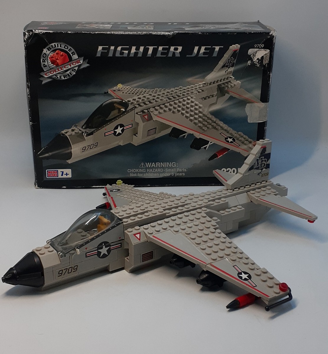 Mega Bloks Pro Builder Fighter Jet 9709 Complete