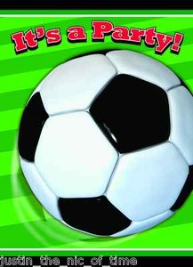 Football Theme Boys Birthday Tableware Invites Invitations Envelopes X8 Ebay