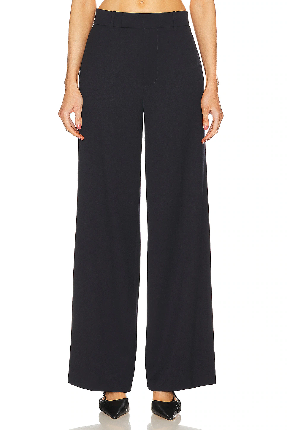 NEW! $428 FRAME PAJAMA WIDE LEG TROUSERS PANTS NAVY SZ 14
