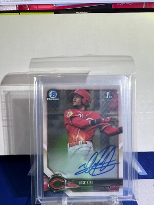 2018 Bowman Chrome Autograph Jose Siri #CPA-JS 1st Reds Mets