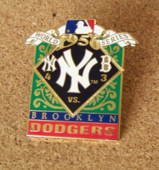 1956 pin NY New York Yankees vs Brooklyn Dodgers World Series WS