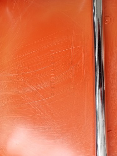 Vintage Stuhl Stapelstuhl Designer Chrom 70s chair Space Age orange Olympia - Imagen 14 de 15