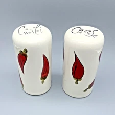 Red Hot Chili Pepper & Cheese Shaker Set Kitchen Prep 201 Tabletops Unlimited 6"