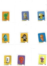 Gogos Crazy Bones Series 1  STICKER SET OF 80 & 5 RARE STICKERS  MAGIC BOX READ