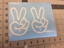 Peace Sign Die cut Vinyl Decal , Logo Car Window Sticker phone laptop
