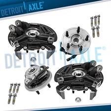 Rear Steering Knuckles Front Hub Bearings for Ford Explorer Mercury Mountaineer