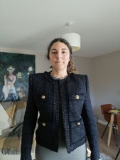Balmain Tweed Gold Button Jacket