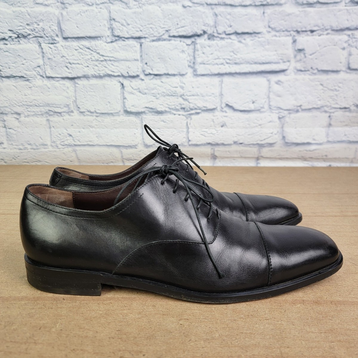 Salvatore Ferragamo Studio 22363 Men's Cap Toe Lace Up Dress