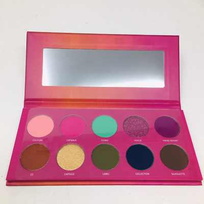 Eye Shadow Palette Cosmetics 10 Pans Trend Report Eyeshadow Red Brown Gold Green