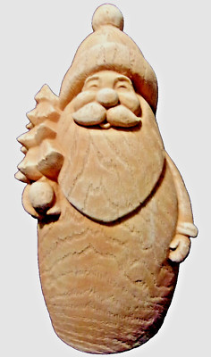 Latex Santa Christmas mold plaster concrete cement rubber mould 8.5''H x 4.25'' W
