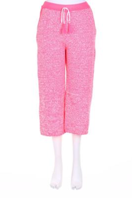 AKEP Knit Pants Neon Drawstring I 40 = D 34 neon-pink white NEW