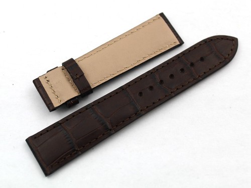 Tissot Strap Band Leather Stampa Alligator Testa di Moro 20/18mm Deployante New - Bild 3 von 4