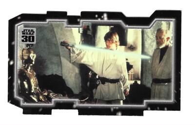 2007 Topps Star Wars 30th Anniversary ANH Tryptich Insert Master And Apprentice