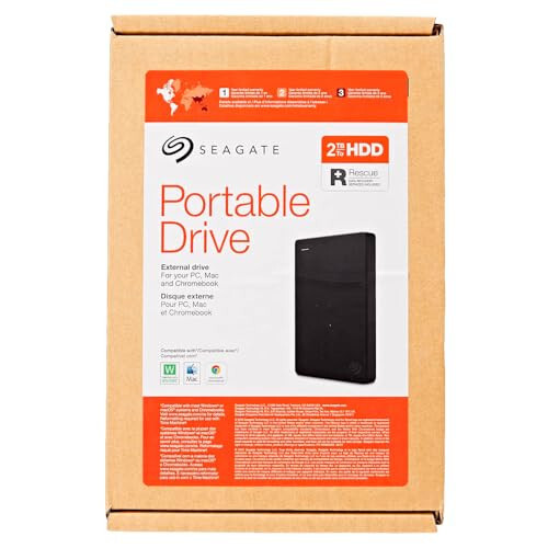 Seagate Portable 2TB External Hard Drive HDD — USB 3.0 for PC, Mac, PlayStation, - Picture 5 of 6