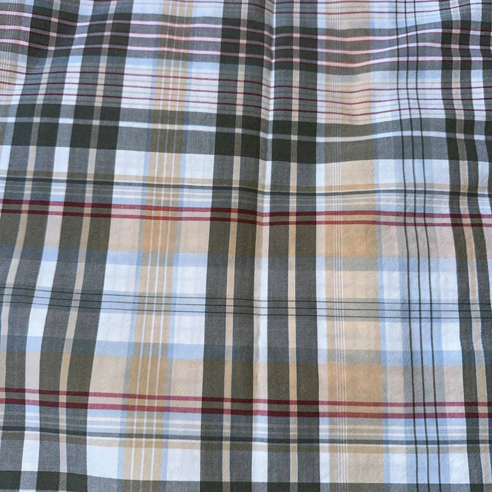 2 Standard Pottery Barn /Pb Teen Cotton Plaid Pillow Cases Standard Size EUC - Image 4 of 4