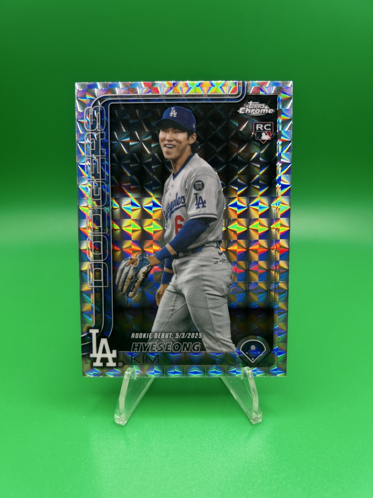 2025 Topps Chrome Update Hyeseong Kim RC Geometric Refractor #USC149 Dodgers