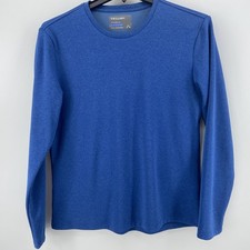 Twillory Shirt Men Medium Blue Athleisure Athlounger Performance Stretch Gym