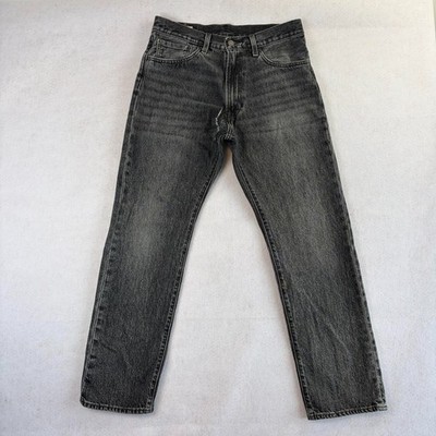 Levi's 551 Z Authentic Straight Jeans Herren W32 L32 schwarz rot Etikett 5 Taschen adrett