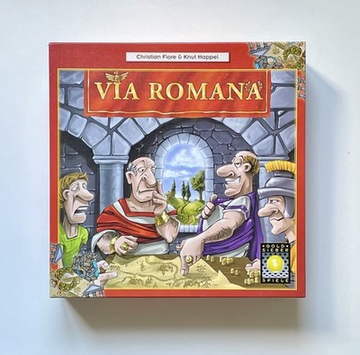 Spiel Via Romana von Gold Sieber In Top Zustand, vollständig Brettspiel