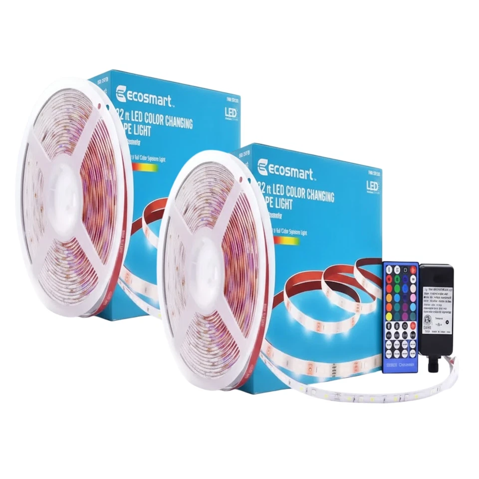 32-Ft Indoor/Outdoor RGB+W LED Strip Light with RF Remote – Multicolor Accent - Image 2 of 4