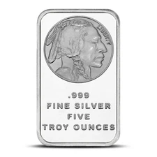 5 oz Buffalo Silver Bar (SilverTowne)