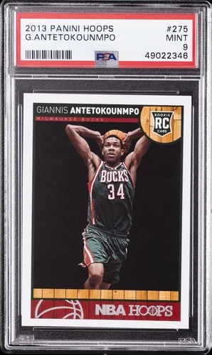 2013 PANINI HOOPS #275 GIANNIS ANTETOKOUNMPO ROOKIE RC PSA 9