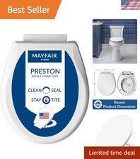 Preston Modern Slow Close Toilet Seat - Easy Clean, Durable Round Design