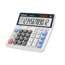 Desktop Calculator Extra Large Display 12 Digits Big Buttons Solar Office Power