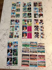 Topps 6 card panels 1977, 78, 79 & 80, Jim Rice, Cy Young, Walter Johnson