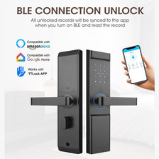 Smart Lock  Keyless Entry  RFID Card  PIN Code  Modern Digital Door Lock