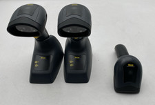 LOT OF 3 Wasp WWS650 Barcode Scanner with LOT OF 2 WWS650-BS Cradles