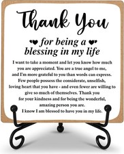 Thank You Gifts for Women Men Friends Mom, Thank You Being a Blessing in My Life