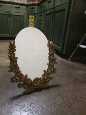 Vintage Baroque Rococo Wall Mirror Gold Ornate Syroco Style Hollywood MGM