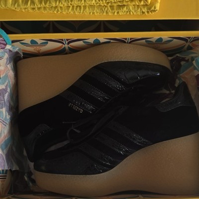 Gucci x Adidas Gazelle DamenSneaker Low Top Schnürung Plateausohle EU 41