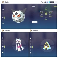 Pokemon Legends ZA! Shiny Snorunt Or Glalie Or Froslass Pick 1 Hyper Trained