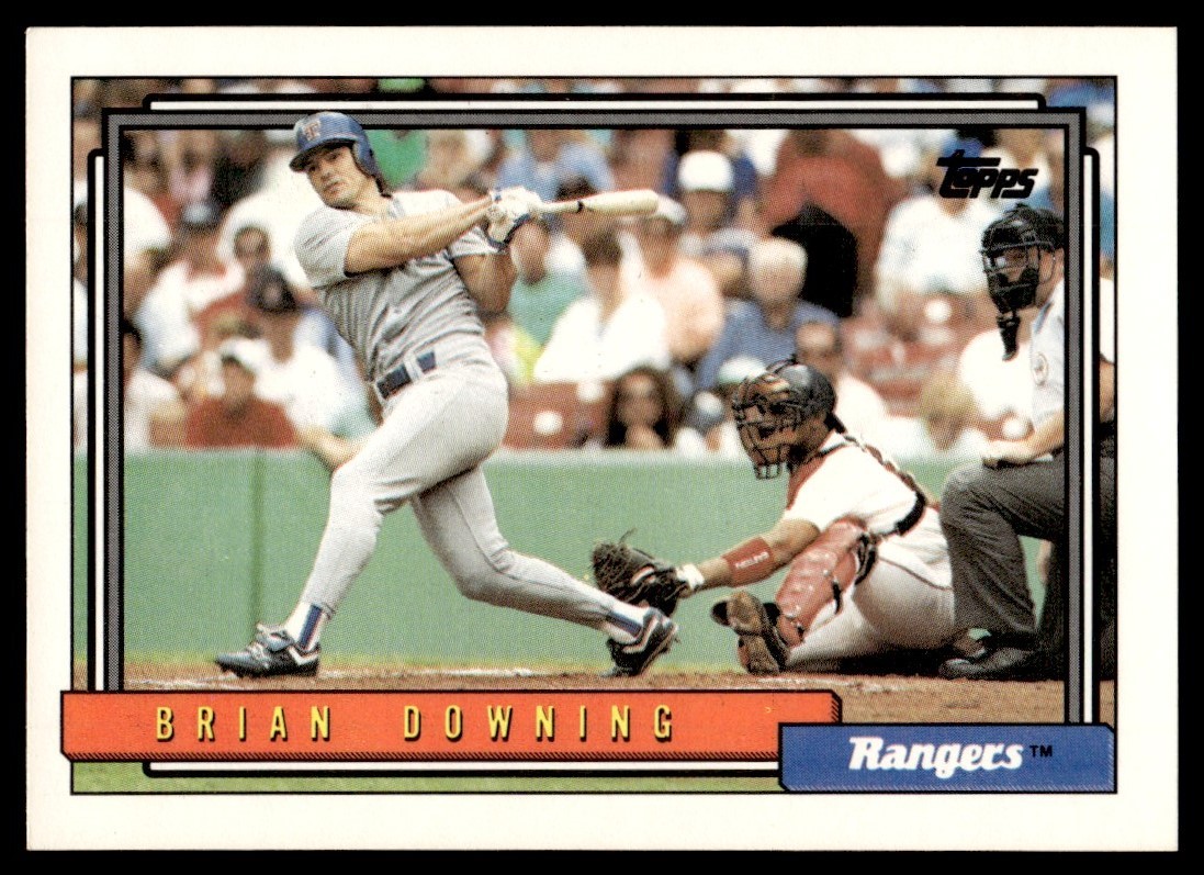 Brian Downing 1992 Topps #173 Texas Rangers 33526 Baseball Card