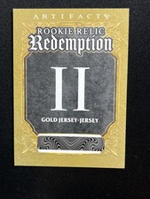 25-26 UD Artifacts Hockey Rookie Gold Materials Jersey Redemption II