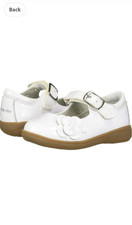 Stride Rite Ava Girl's Casual Mary.Jane White Dress Shoes Size 8.5 W