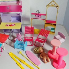 Vintage Puppenmöbel Konvolut Mattel Barbie Shelly Möbel Zubehör Set 90er