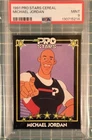 MICHAEL JORDAN - 1991 PRO STARS Cereal Card PSA 9