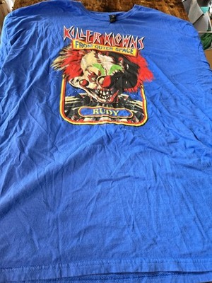 Rudy Killer Klowns From Outer Space Movie 3xl BLUE Shirt Tee Gildan Brand