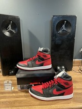 Nike Air Jordan 1 Banned Talla 12 Negro Rojo Criado. . 2 Zapatos Izquierdos... Sin Zapato Derecho