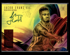 Jacob Evans 2018-19 Court Kings Red Fresh Paint Red Auto 81/99 #FJ-JE3 