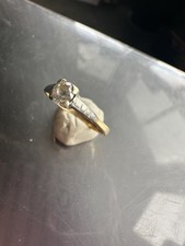 vintage old antique 9ct gold ring size P
