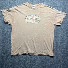 Deep Eddy Sweet Tea Vodka T-Shirt Mens XL Tan...