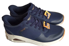 Sketchers Tres Air Easy Steppers Slip Ins Wedge Trainers Blue  Sz 5 New