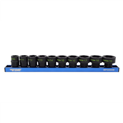 VIM Tools 10 PC.  3/8'' X 17MM DUAL DRIVE IMPACT HEXTRACTOR SOCKET SET IMPDD600