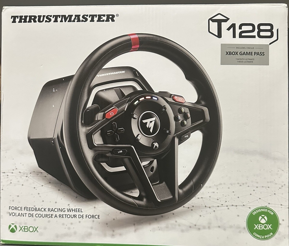 Volant de course à retour de force Thrustmaster T128 pour PC et, volant retour d