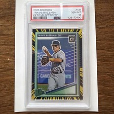2025 Optic Rated Prospects Travis Bazzana #131 Elecrtricity Prizm /69 PSA 10🔥